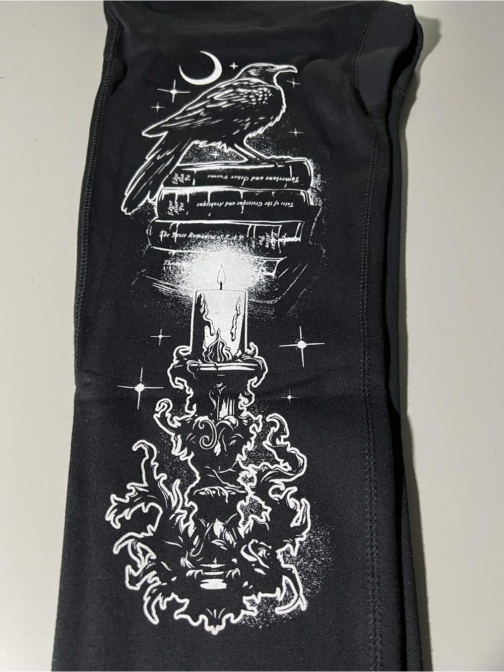 Blackcraft Cult Hail The Raven Edgar Allan Poe Sweatpants Joggers NWT - Picture 4 of 8